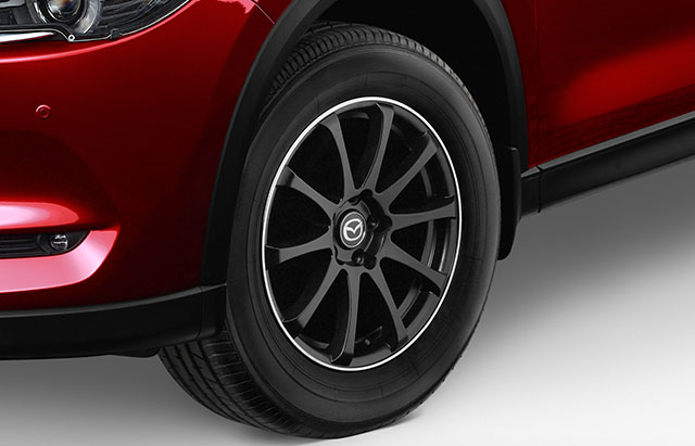 17-inch satin black alloy wheels
