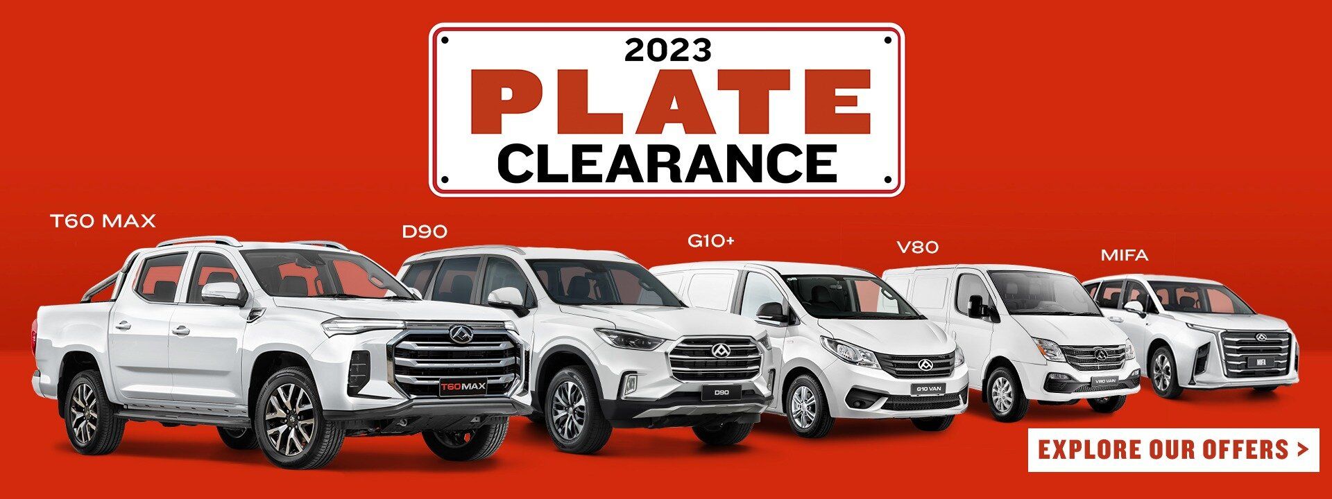 2023 Plate Clearance