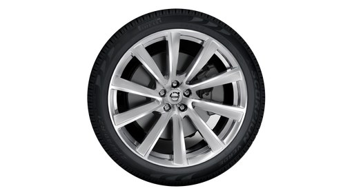 21" 10-Spoke Turbine Tinted Silver Diamond Cut - 800144