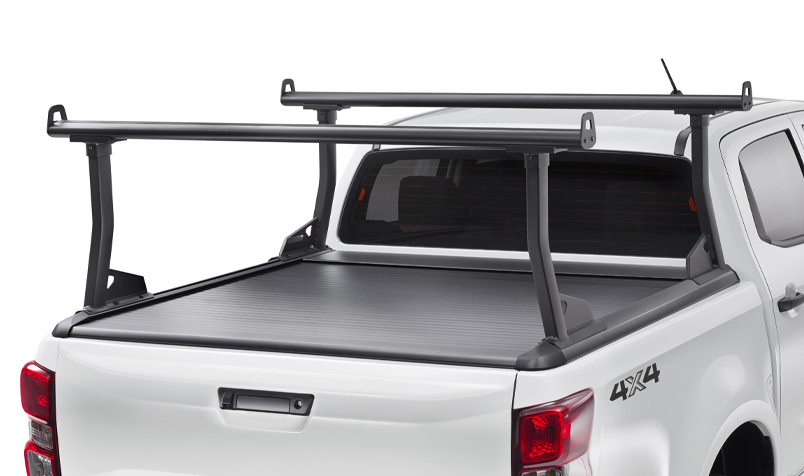 Satin Black Ladder Rack Kit (For Electric Roller Tonneau Cover)