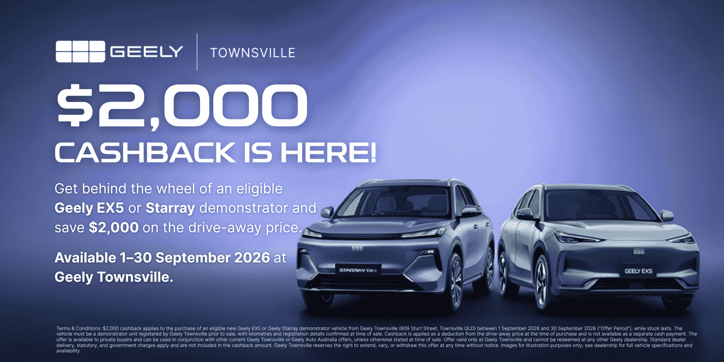 Geely Demonstrator Cashback
