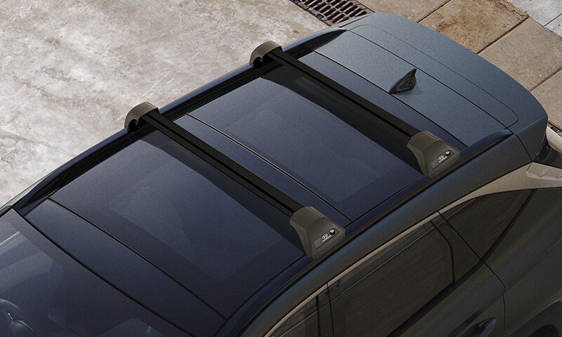 Hyundai genuine roof racks flush
