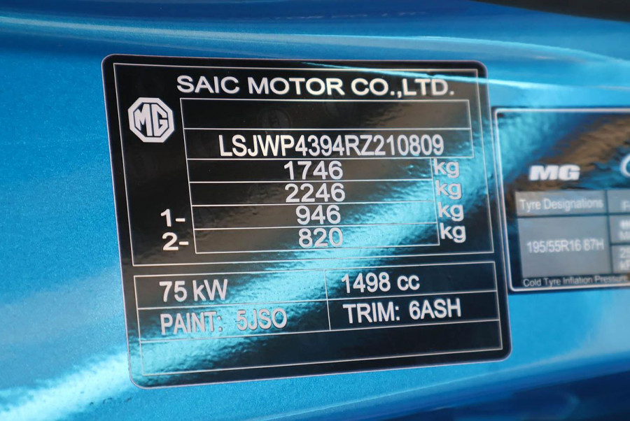2024 MY24.5 MG MG3 ZP22 Excite Hybrid+ Hatch Image 15