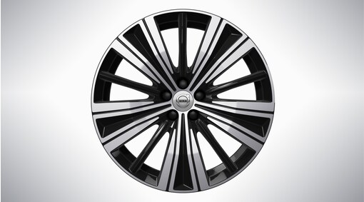 20&rdquo; 5-Multi Spoke Black Diamond Cut - 1186