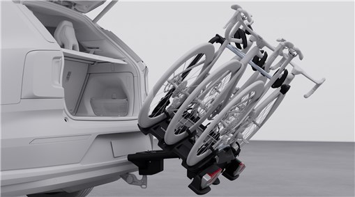 Bike rack for 3-4 bikes, towbar