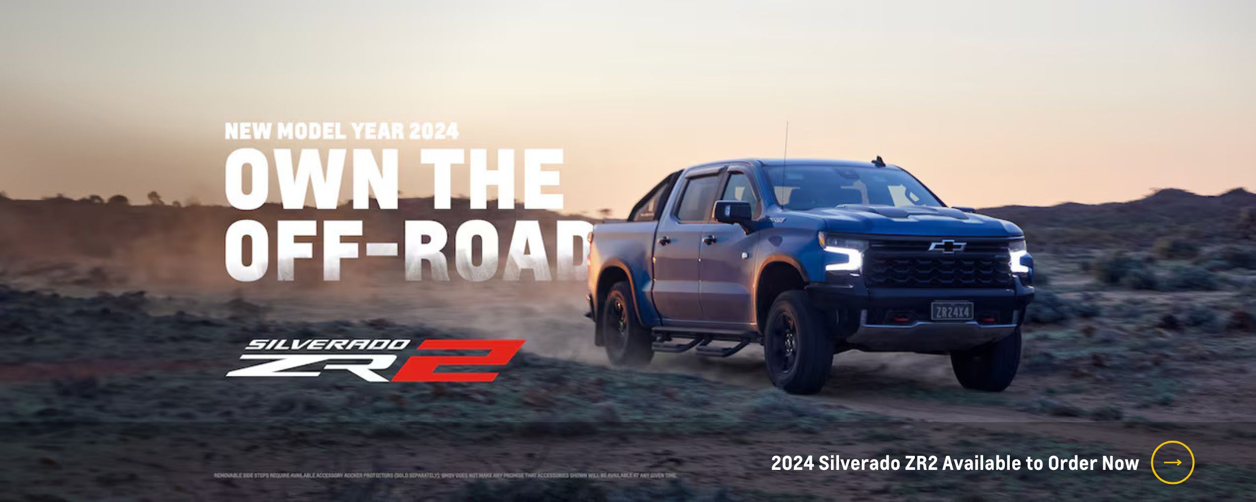 New Model Year 2024 Own the Off-Road Silverado ZR2
