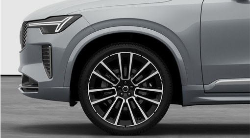 Complete wheels, 22" 7-Double Spoke Black Diamond Cut - 1286