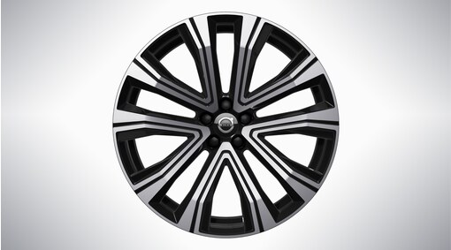 21&rdquo; 5-V Spoke Black Diamond Cut - 1203