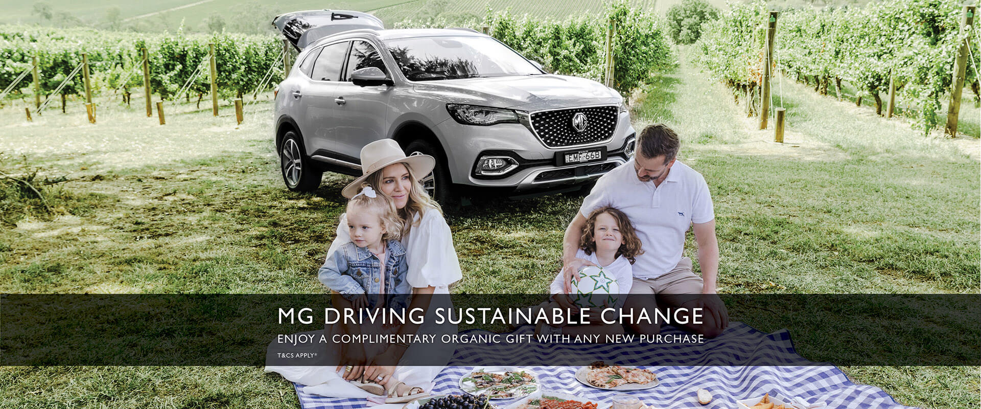 MG driving sustainable change. Enjoy a complimentary organic gift with any new purchase.