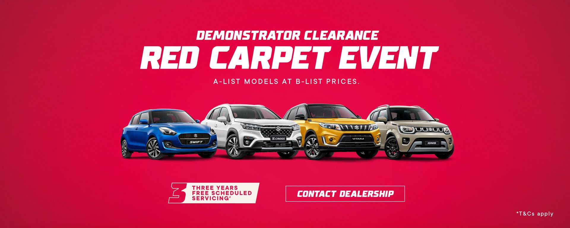 Demonstrator Clearance - Red Carpet Event