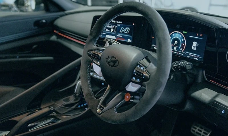 Alcantara steering wheel
